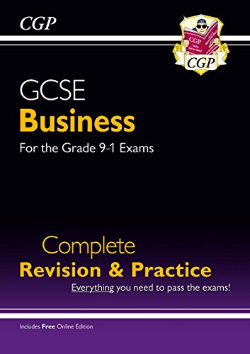 "Revision guide book cover with black and purple background and yellow and white text."