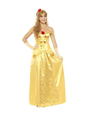 Smiffys Golden Princess Costume, M - UK size 12-14