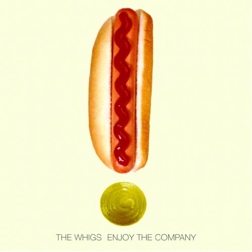 CD cover featuring a hot dog and coin on a pale yellow background.