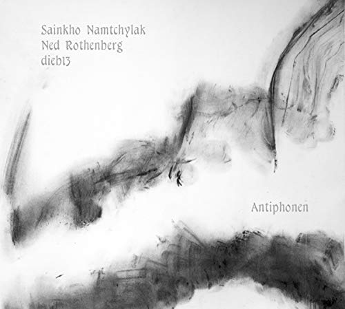 CD album cover with abstract black and white artwork and artist names.