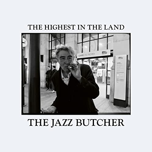 Black vinyl record in a sleeve with Jazz Butcher logo and album artwork.