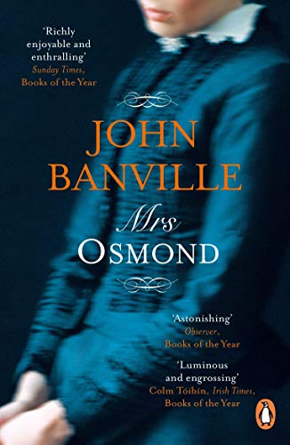 Book cover of "Mrs Osmond" with a woman in a teal Victorian dress.