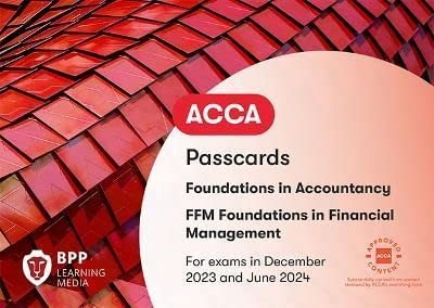 FIA Foundations in Financial Management FFM: Passcards