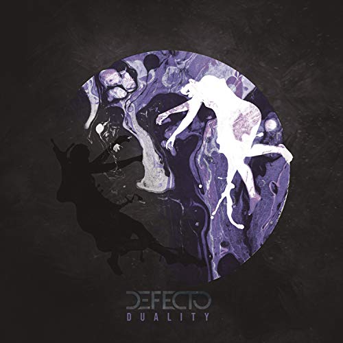 The image depicts a CD cover with a dark, marbled design and contrasting silhouetted figures.
