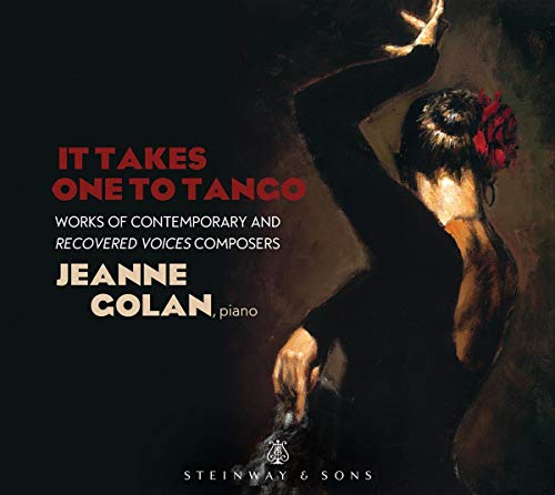 "CD cover featuring a woman in a black dress and red flower."