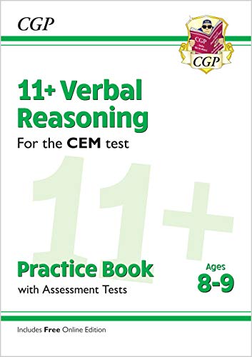 11+ CEM Verbal Reasoning Practice Book & Assessment Tests - Ages 8-9 (with Online Edition): unbeatable eleven plus preparation from the exam experts (CGP 11+ CEM)
