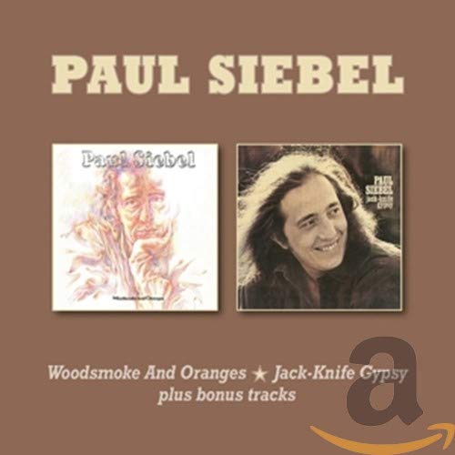 Brown album cover with two album art images and artist name "Paul Siebel" prominently displayed.