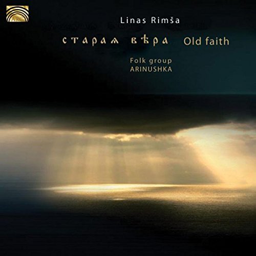 "Album cover with cloudy sky, sun rays, and water, featuring artist and title in gold text."