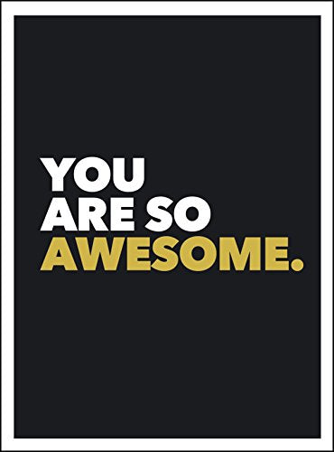 The image is a book cover with the title "You Are So Awesome" in white and yellow text on a black background. Alt text: Book cover with "You Are So Awesome" in white and yellow on black.