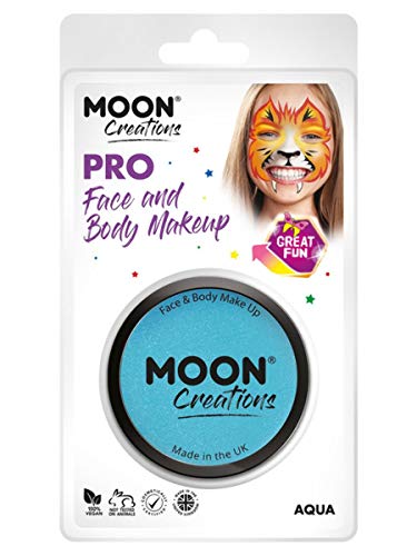 Moon Creations Pro Face Paint Cake Pot Aqua