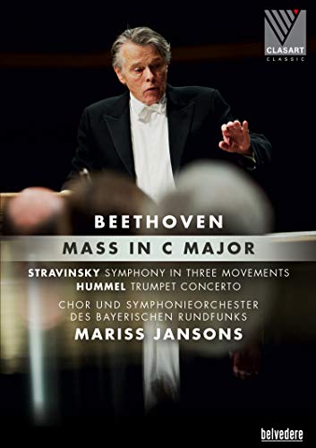 DVD cover featuring conductor Mariss Jansons in a tuxedo, gesturing to an orchestra.