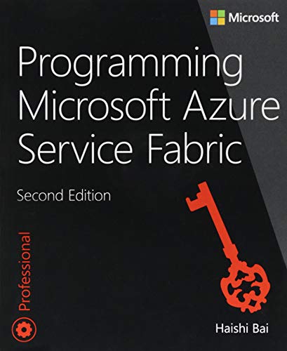 "Black book cover with red key graphic and white text, titled 'Programming Microsoft Azure Service Fabric'."