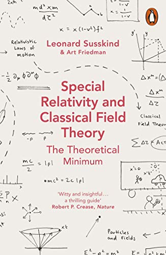 Book cover with red title and authors' names on a background of handwritten physics equations.