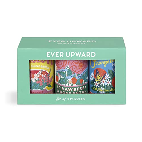Galison 9780735373303 Ever Upward Set of 3 Puzzles in Tins