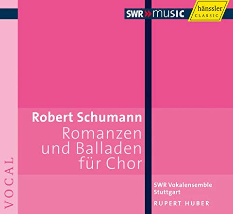 Huber Swr Vokalensemble Stutt - SCHUMANN: ROMANZEN UND BALLADEN [CD]