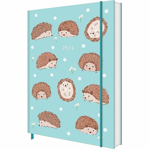 CAROUSEL CALENDARS Fashion Diary Hedgehogs A6 Diary 2024