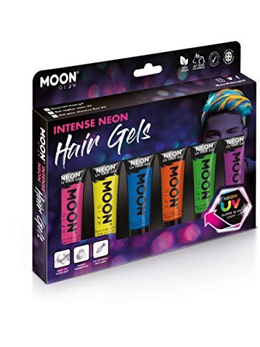 Moon Glow Intense Neon UV Hair Gel Assorted