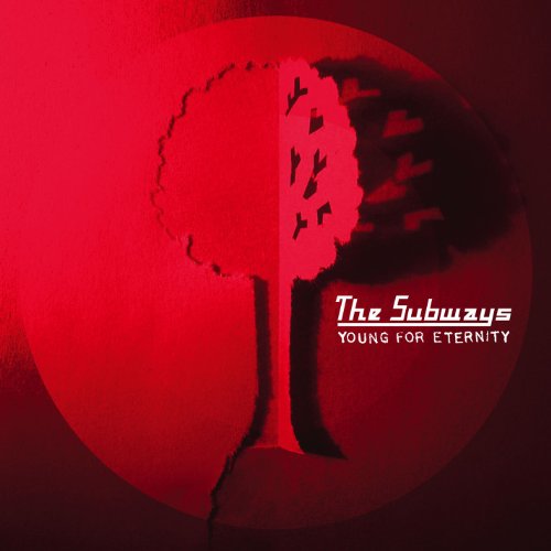 Red album cover with a tree silhouette and "The Subways" text.