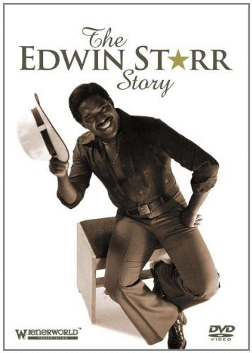 DVD cover featuring Edwin Starr sitting on a crate, holding a hat, in sepia tone.