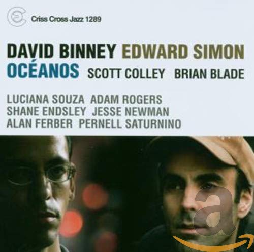 "Jazz album cover featuring two men's portraits with artist names listed above."
