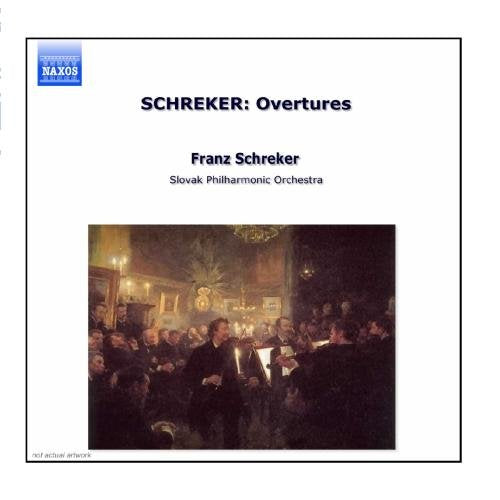 Franz Schreker CD cover featuring a medieval castle painting on a white background.