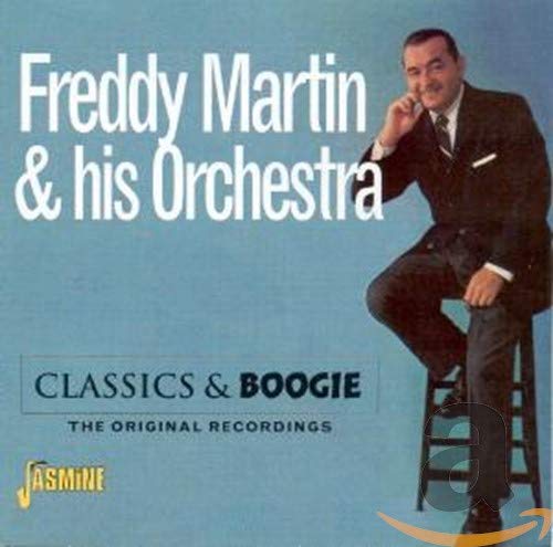 Album cover featuring Freddy Martin in a black suit sitting on a stool.