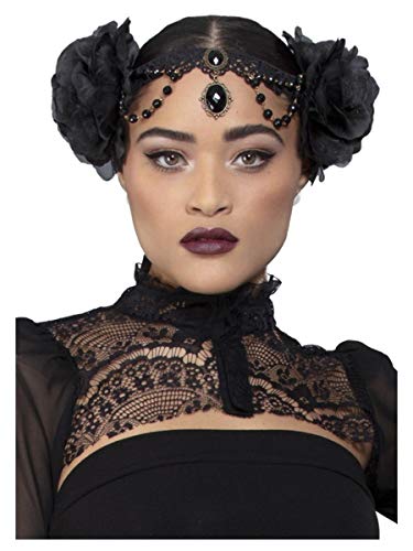 Smiffys Fever Deluxe Rose Embellished Headpiece