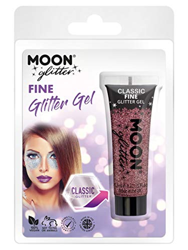 Smiffys Moon Glitter Classic Fine Glitter Gel, Pink