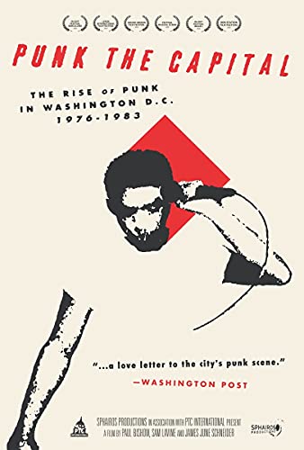 DVD cover with punk-themed artwork, featuring a man and red diamond on a white background.