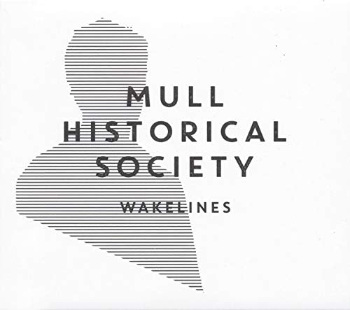 The image is a black and white graphic with text. A concise, descriptive alt text for this image is: "Black and white album cover with striped silhouette and text."