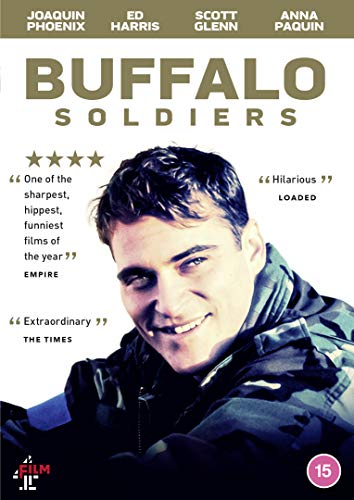 DVD cover for "Buffalo Soldiers" featuring a man in military attire.