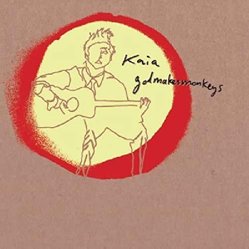 A CD cover featuring a simple line drawing of a man playing guitar.