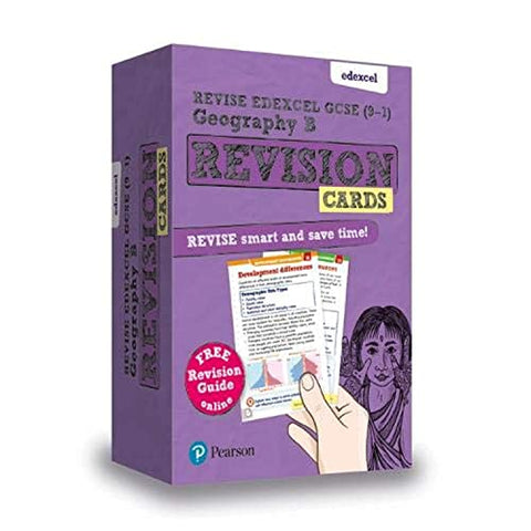 Pearson REVISE Edexcel GCSE (9-1) Geography B Revision Cards: for home learning, 2022 and 2023 assessments and exams (Revise Edexcel GCSE Geography 16)