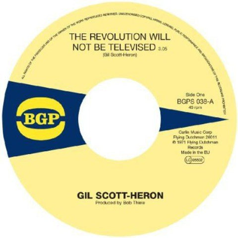 Gil Scott-heron - The Revolution Will Not Be Televised / Home Is Where The Hatred Is [7"] [VINYL]