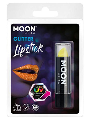 Moon Glow - Neon UV Glitter Lipstick Yellow