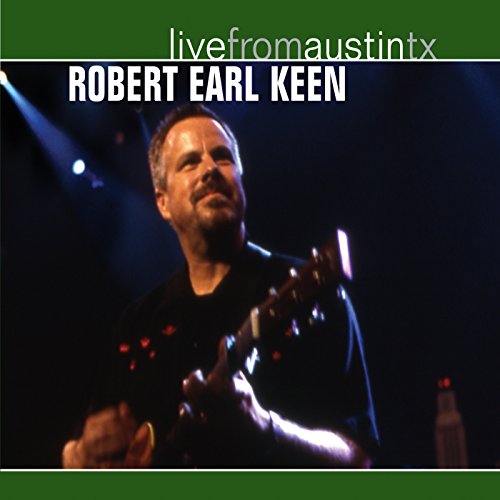 "Album cover featuring Robert Earl Keen playing guitar on stage with spotlights."
