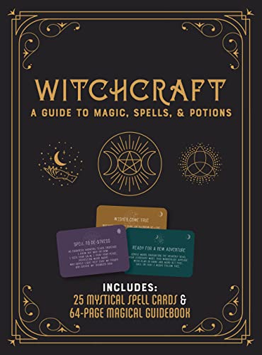 Witchcraft Kit: A Guide to Magic, Spells, and Potions - Includes: 25 Mystical Spell Cards and 64-page Magical Guidebook