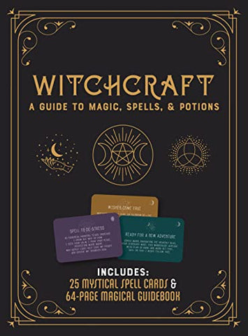 Witchcraft Kit: A Guide to Magic, Spells, and Potions - Includes: 25 Mystical Spell Cards and 64-page Magical Guidebook