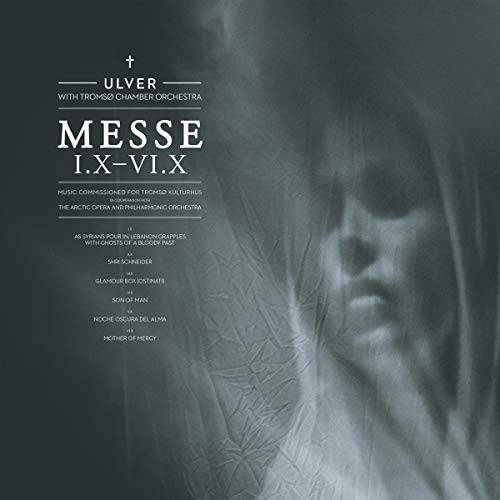 "CD cover with a veiled figure and white text on a dark background."