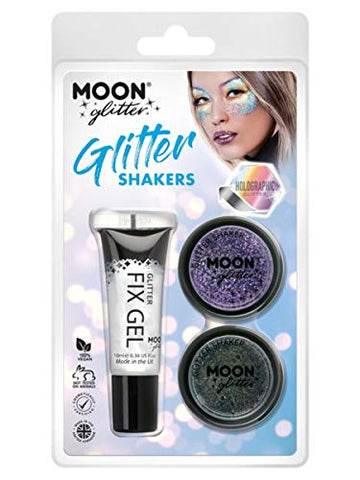 Moon Glitter Holographic Glitter Shakers  - Adult Unisex