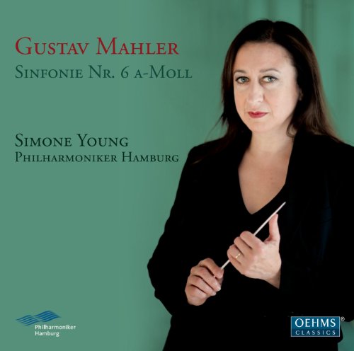CD cover with a woman holding a baton against a green background.