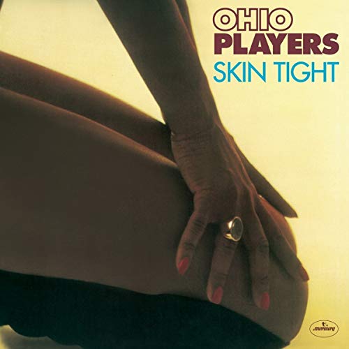 Album cover featuring a woman's hand resting on her thigh, with "Ohio Players Skin Tight" text.