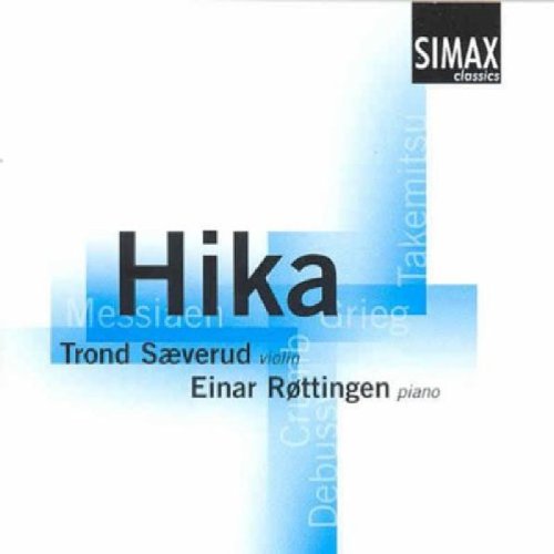 A CD cover featuring the title "Hika" with blue translucent rectangles on a white background.