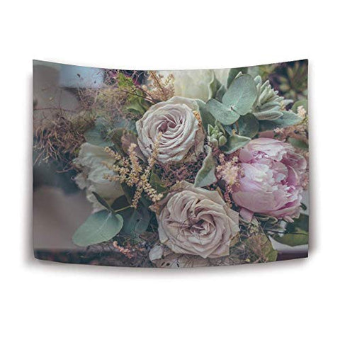 Various Artists - Daawqee Tapestry Large Size Tapestry Wall Hanging Dorm Decor Roses Bouquet Tapestry Bedding Hippie Wall Hanging Bed Cover Picnic Blanket Curtain [CD]