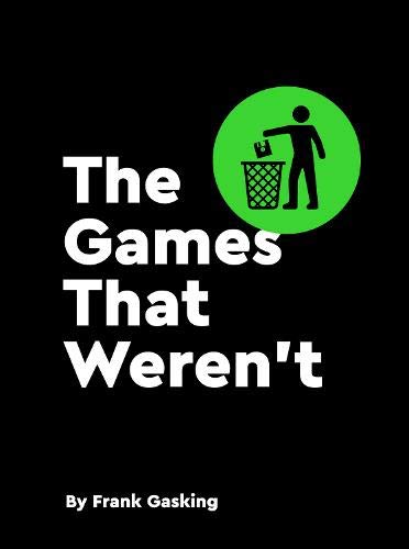 Book cover with black background, white text, and a green circle containing a trash can icon.