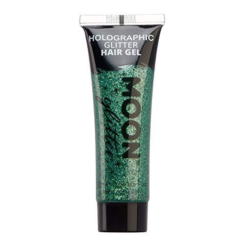 Holographic Glitter Hair Gel by Moon Glitter - 20ml - Green