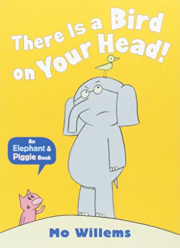 "Children's book cover featuring a cartoon elephant with a bird on its head."