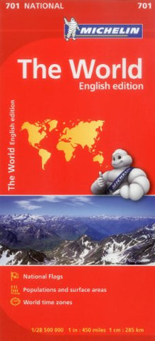The World - Michelin National Map 701: Map (Michelin National Maps)