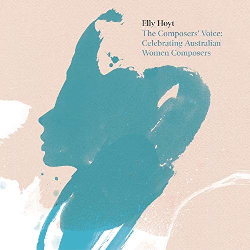 CD cover featuring a blue silhouette of a woman's profile on a beige background.
