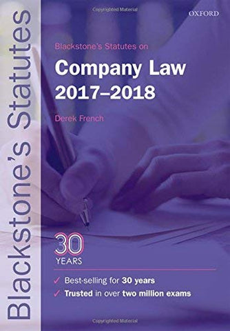 Derek (Author of Mayson, French andamp; Ryan on Company Law and editor of Blackstones Civil Practice - Blackstones Statutes on Company Law 2017-2018